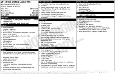 Photos of 2016 Buick Enclave Leather Group for sale in Westfield, IN at Indy Auto Man - Westfield