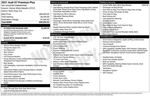 Photos of 2021 Audi S7 2.9T Premium Plus quattro for sale in Westfield, IN at Indy Auto Man - Westfield