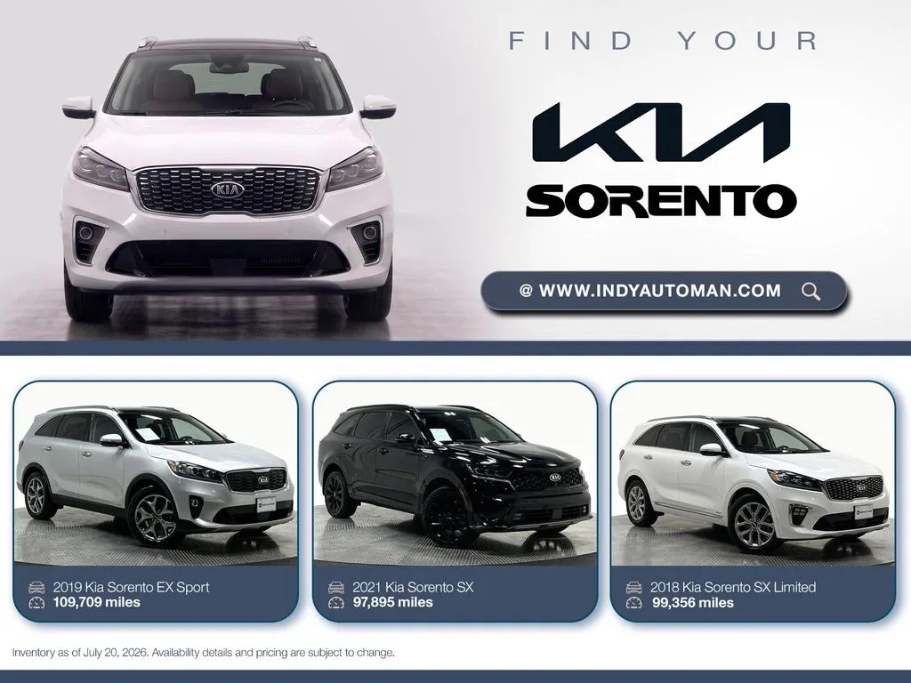 White 2019 Kia Sorento SX for sale in Westfield, IN