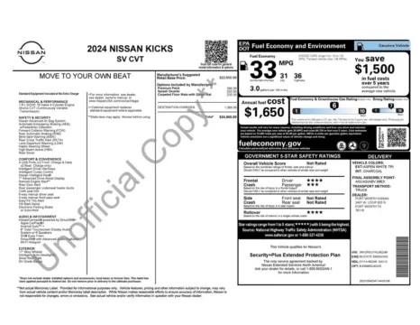 Photos of 2024 Nissan Kicks SV for sale in Westfield, IN at Indy Auto Man - Westfield