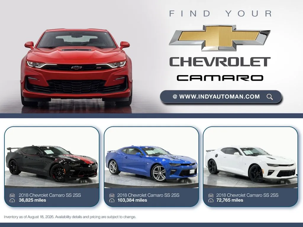 White 2021 Chevrolet Camaro SS 2SS for sale in Westfield, IN