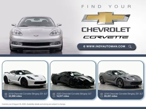 White 2020 Chevrolet Corvette Stingray 2LT for sale in Westfield, IN
