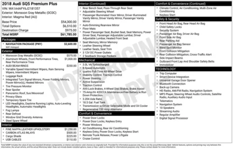 Photos of 2018 Audi SQ5 3.0T Premium Plus quattro for sale in Westfield, IN at Indy Auto Man - Westfield