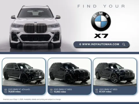 White 2020 BMW X7 M50i for sale in Westfield, IN
