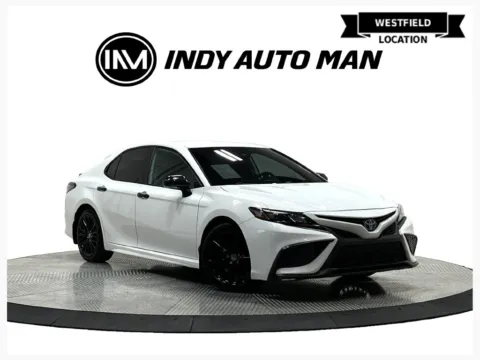 White 2022 Toyota Camry Hybrid Nightshade for sale in Westfield, IN
