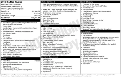 Photos of 2018 Kia Niro Touring for sale in Westfield, IN at Indy Auto Man - Westfield