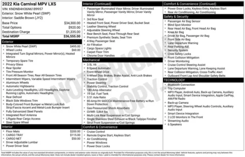 Photos of 2022 Kia Carnival LXS for sale in Westfield, IN at Indy Auto Man - Westfield