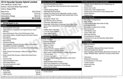 Photos of 2016 Hyundai Sonata Hybrid Limited for sale in Westfield, IN at Indy Auto Man - Westfield