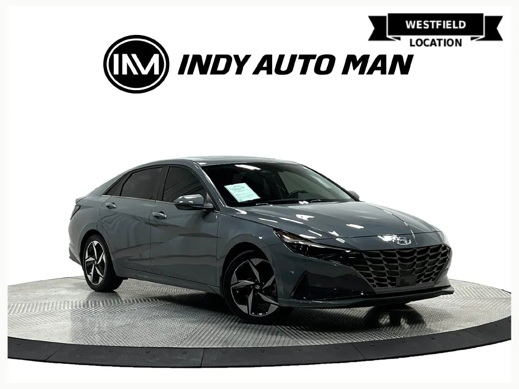 Gray 2022 Hyundai Elantra Hybrid Limited for sale in Westfield, IN