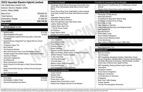 Photos of 2022 Hyundai Elantra Hybrid Limited for sale in Westfield, IN at Indy Auto Man - Westfield