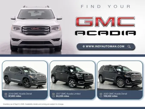 White 2020 GMC Acadia Denali for sale in Westfield, IN