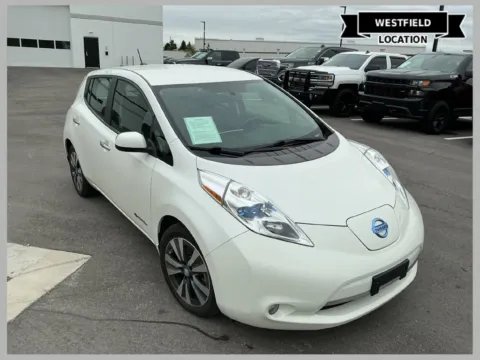 White 2015 Nissan Leaf SL for sale in Westfield, IN