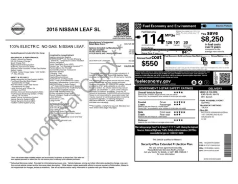 Photos of 2015 Nissan Leaf SL for sale in Westfield, IN at Indy Auto Man - Westfield