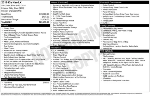 Photos of 2019 Kia Niro LX for sale in Westfield, IN at Indy Auto Man - Westfield