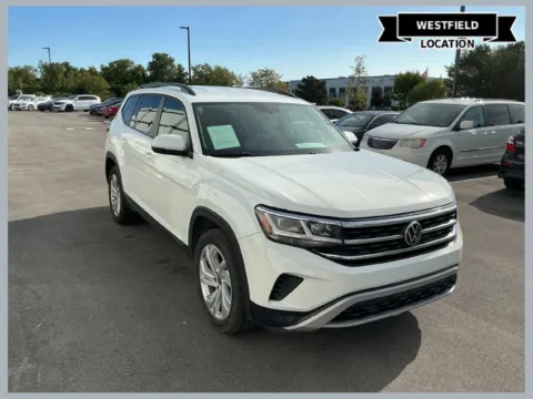 Silver 2021 Volkswagen Atlas 3.6L V6 SE w/Technology for sale in Westfield, IN