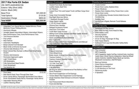 Photos of 2017 Kia Forte EX for sale in Westfield, IN at Indy Auto Man - Westfield