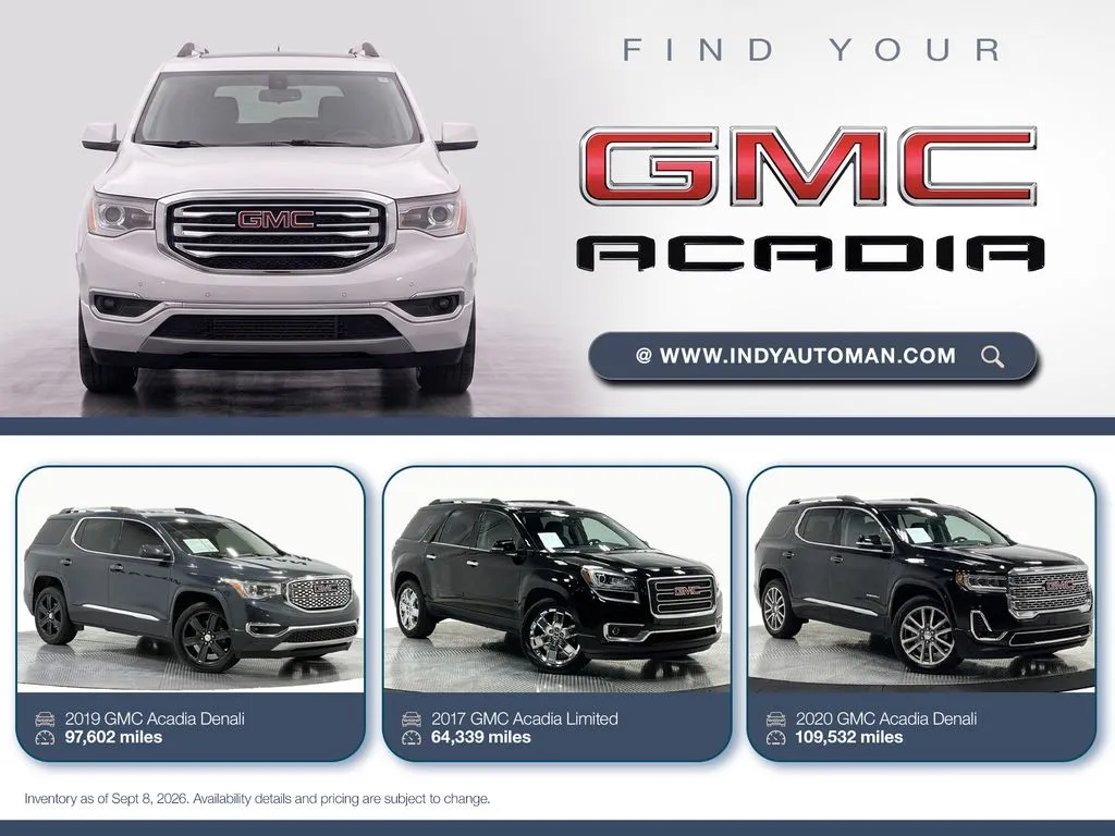 Gray 2018 GMC Acadia Denali for sale in Westfield, IN