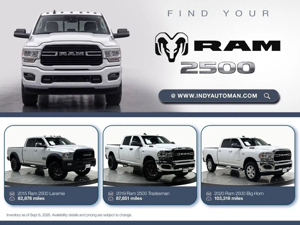 Black 2019 Ram 2500 Big Horn for sale in Westfield, IN