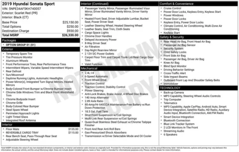 Photos of 2019 Hyundai Sonata Sport for sale in Westfield, IN at Indy Auto Man - Westfield