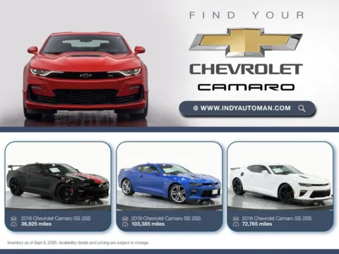 Silver 2018 Chevrolet Camaro SS 1SS for sale in Westfield, IN