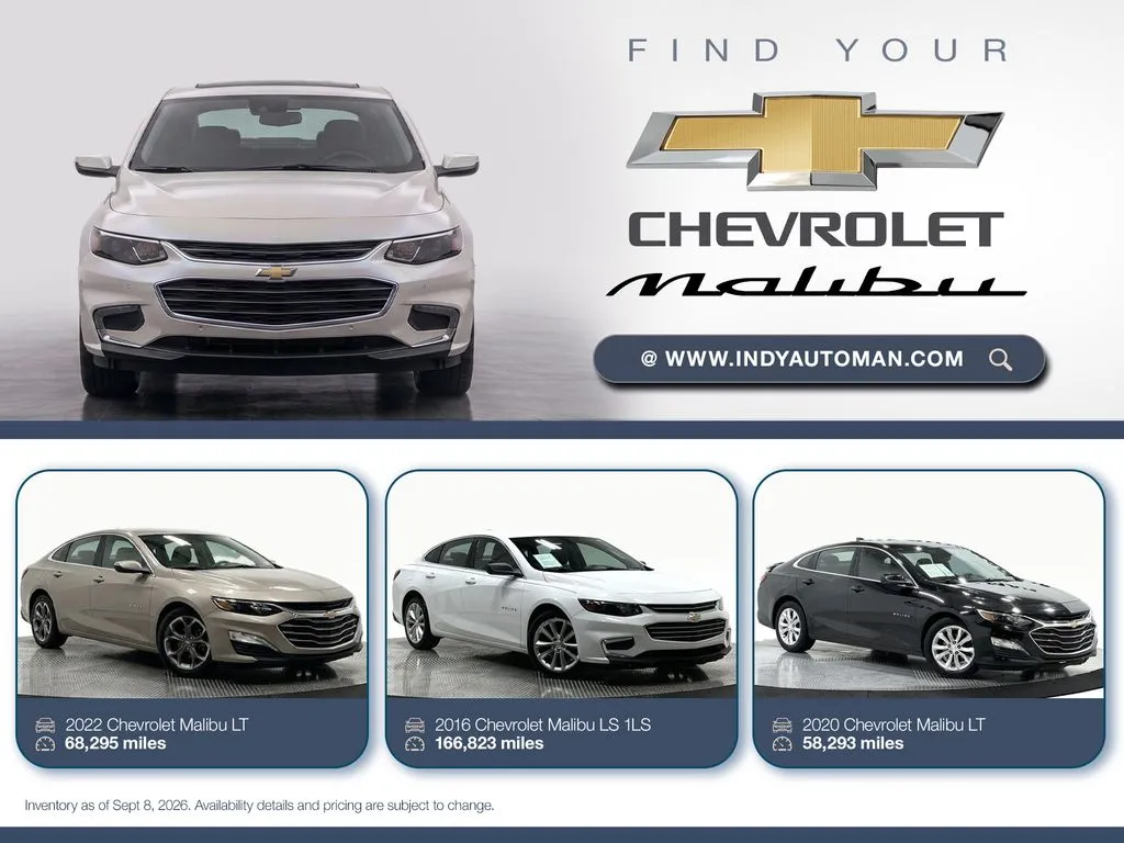 White 2016 Chevrolet Malibu LS 1LS for sale in Westfield, IN