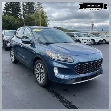 Blue 2020 Ford Escape Hybrid Titanium for sale in Westfield, IN