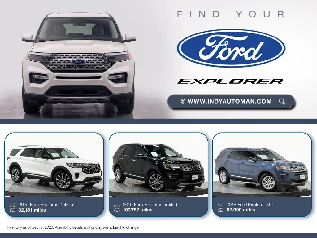 White 2020 Ford Explorer Limited for sale in Westfield, IN