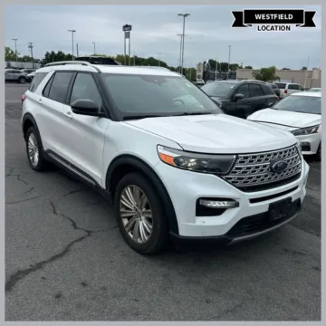 White 2020 Ford Explorer Limited for sale in Westfield, IN