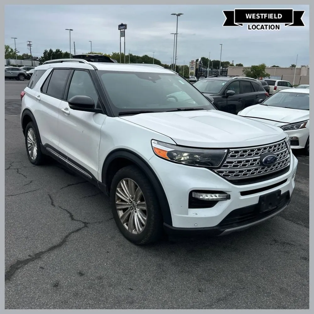 White 2020 Ford Explorer Limited for sale in Westfield, IN