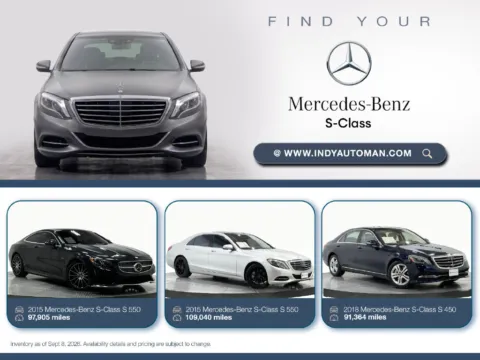 Black 2017 Mercedes-Benz S-Class S 550 4MATIC for sale in Westfield, IN