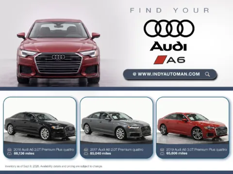 Black 2020 Audi A6 2.0T Premium Plus quattro for sale in Westfield, IN