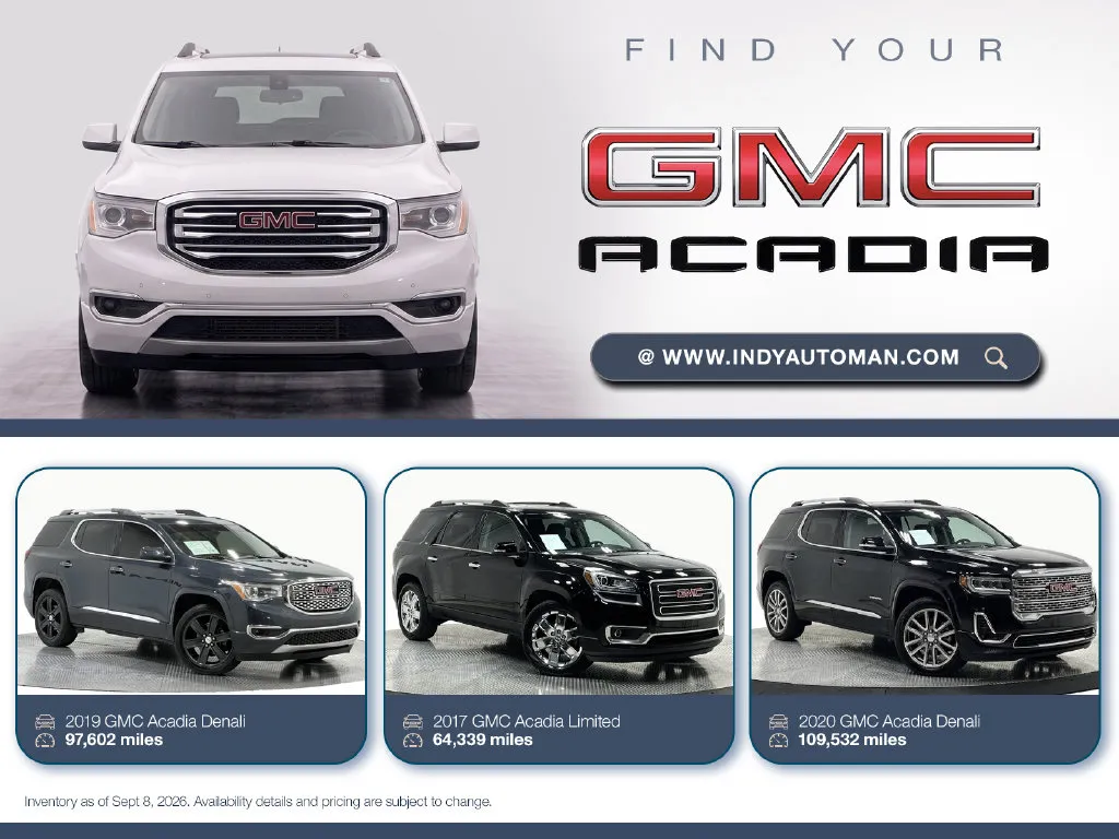 Gray 2017 GMC Acadia Denali for sale in Westfield, IN