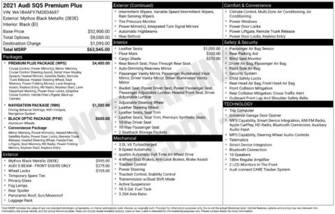 Photos of 2021 Audi SQ5 Premium Plus quattro for sale in Westfield, IN at Indy Auto Man - Westfield