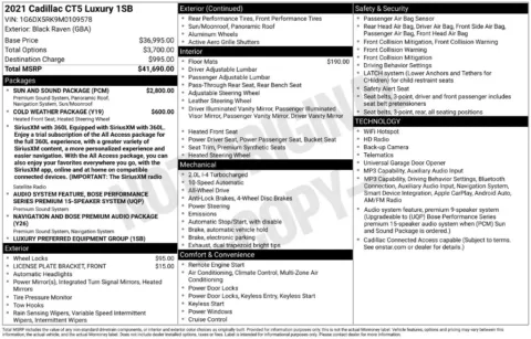 Photos of 2021 Cadillac CT5 Luxury for sale in Westfield, IN at Indy Auto Man - Westfield