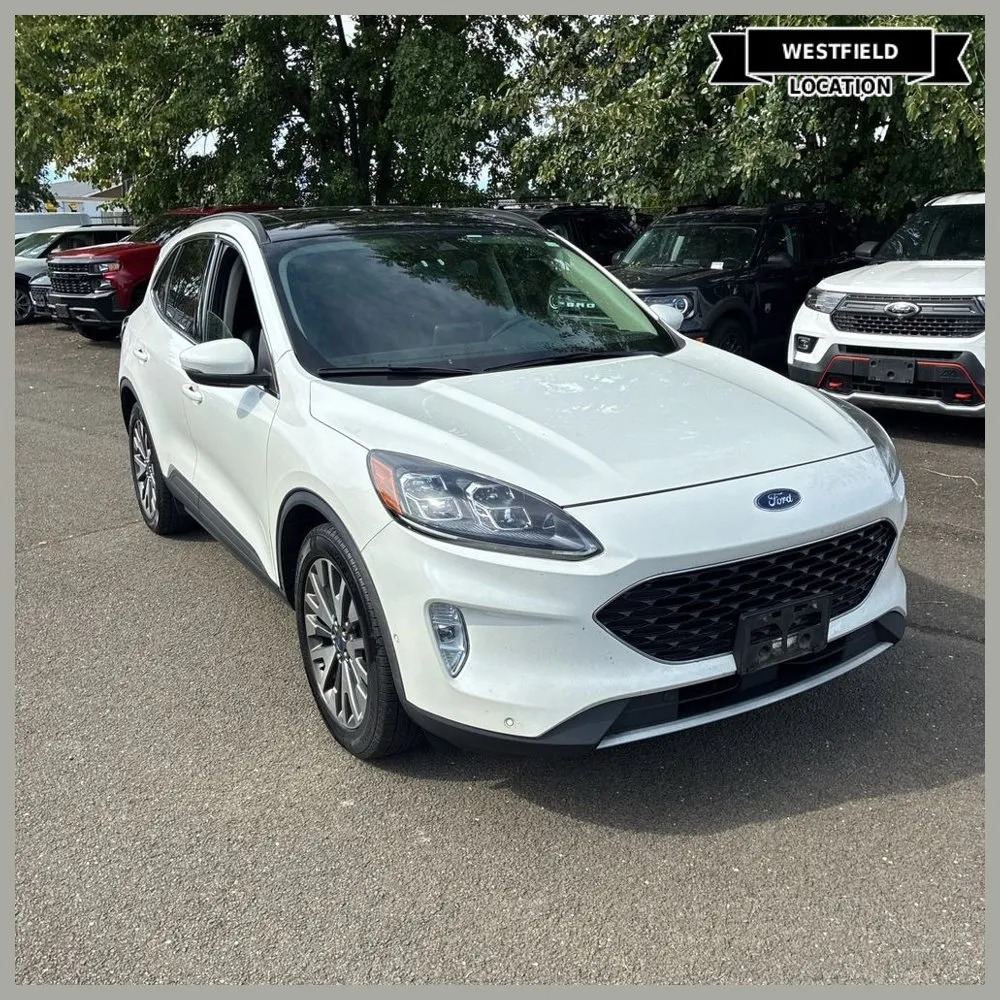 White 2020 Ford Escape Hybrid Titanium for sale in Westfield, IN