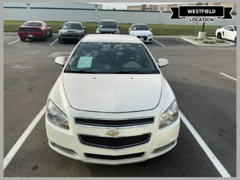 White 2012 Chevrolet Malibu LT 1LT for sale in Westfield, IN