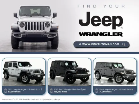Black 2013 Jeep Wrangler Unlimited Sport for sale in Westfield, IN