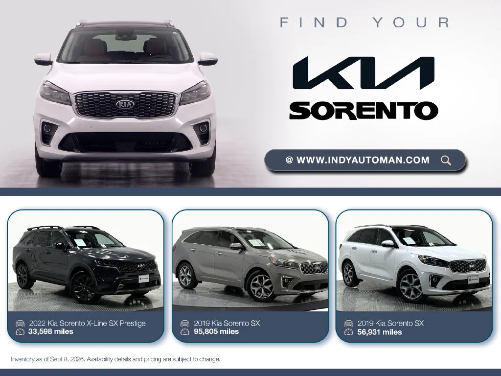 White 2015 Kia Sorento SX for sale in Westfield, IN