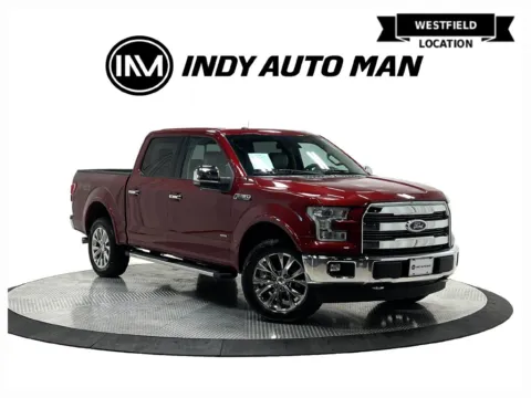 Red 2017 Ford F-150 Lariat for sale in Westfield, IN