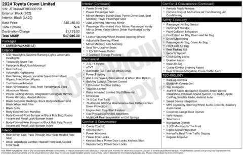 Photos of 2024 Toyota Crown Limited for sale in Westfield, IN at Indy Auto Man - Westfield