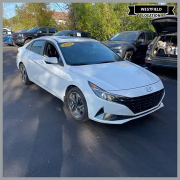 White 2023 Hyundai Elantra Hybrid Limited for sale in Westfield, IN