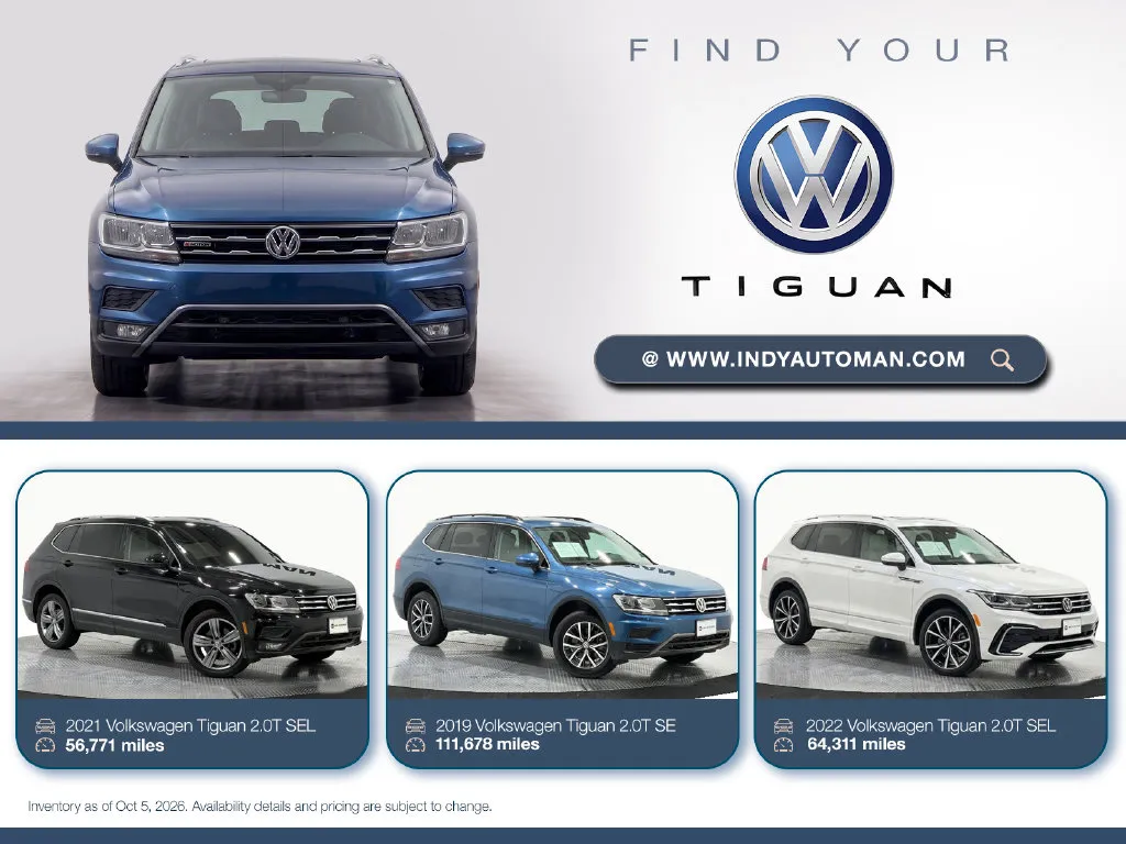 White 2018 Volkswagen Tiguan 2.0T SE 4Motion for sale in Westfield, IN