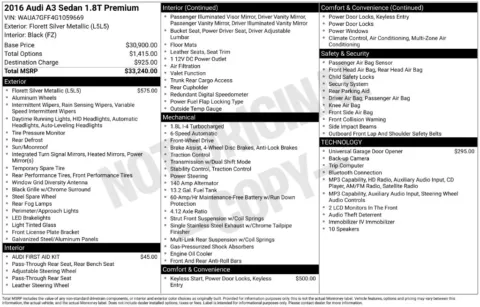 Photos of 2016 Audi A3 1.8T Premium for sale in Westfield, IN at Indy Auto Man - Westfield