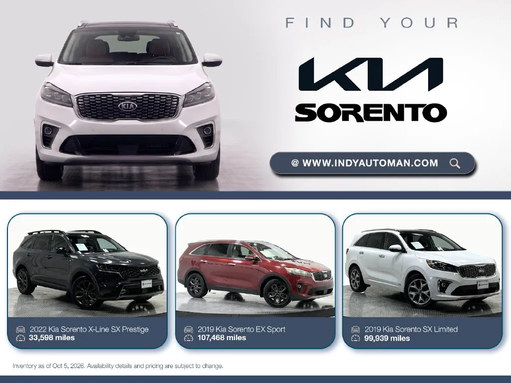 Silver 2018 Kia Sorento EX for sale in Westfield, IN