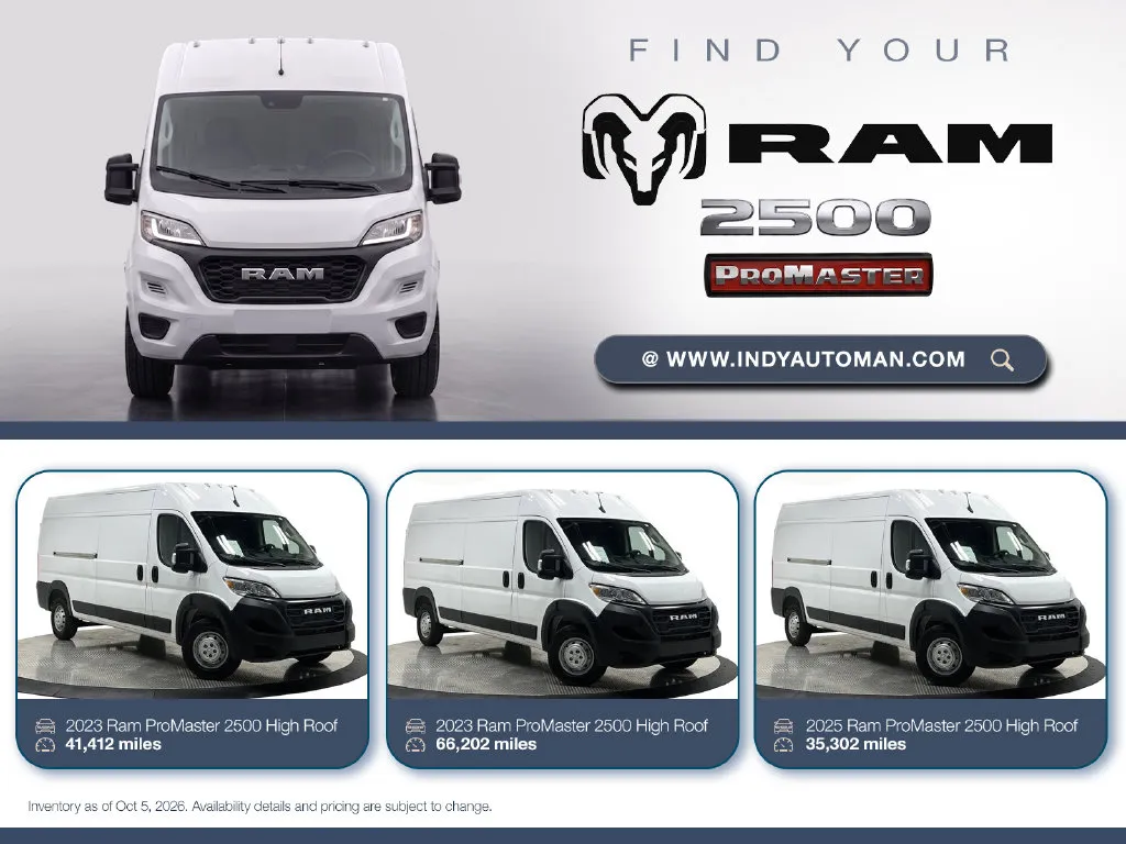 2023 RAM ProMaster Cargo Van