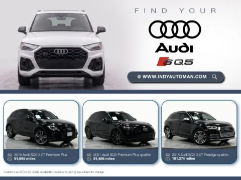Black 2018 Audi SQ5 3.0T Prestige quattro for sale in Westfield, IN