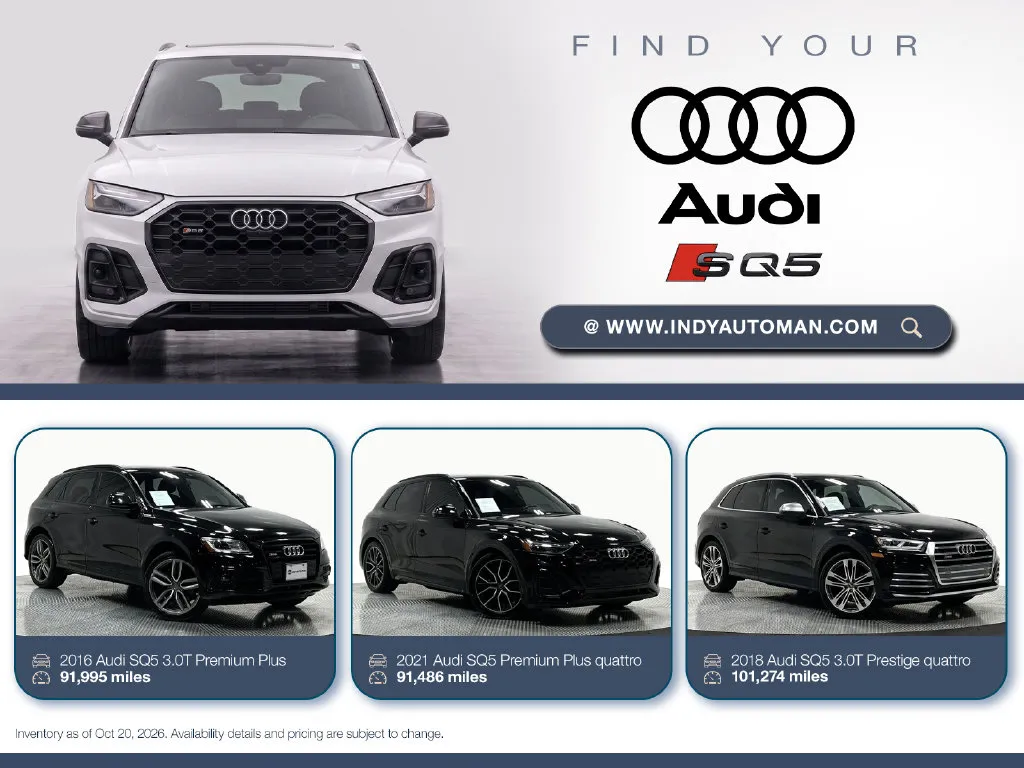 Black 2018 Audi SQ5 3.0T Prestige quattro for sale in Westfield, IN