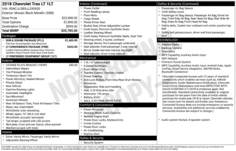 Photos of 2018 Chevrolet Trax LT for sale in Westfield, IN at Indy Auto Man - Westfield