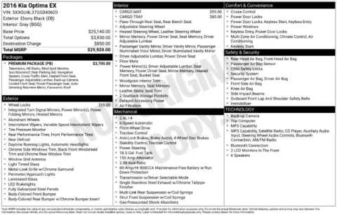 Photos of 2016 Kia Optima EX for sale in Westfield, IN at Indy Auto Man - Westfield