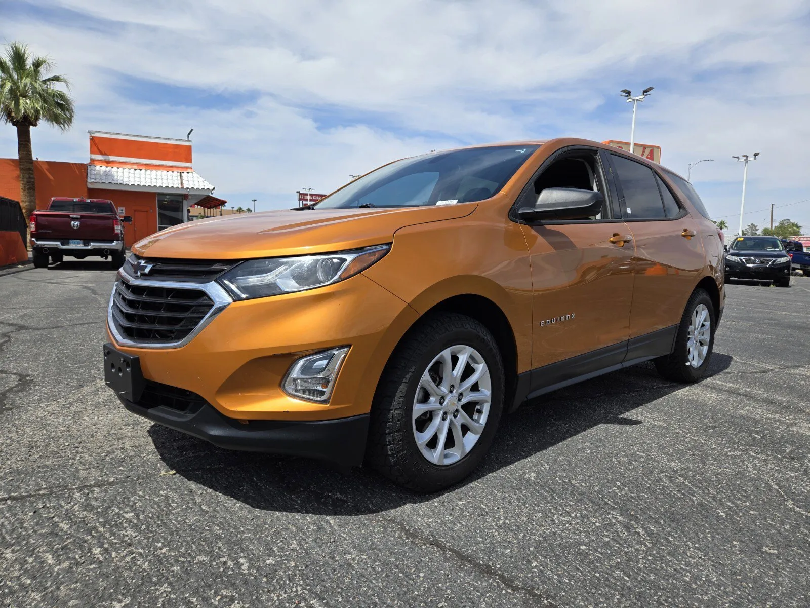Orange 2018 Chevrolet Equinox LS for sale in Las Vegas, NV